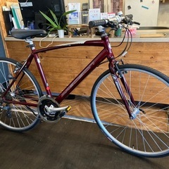 【  PRECISION 後輪タイヤ・後輪チューブ新品！】アルミフレーム　3×8速　泥除け付き700×28cクロスバイク　ブルー PRECISION 前後タイヤ・後輪チューブ新品！】アルミフレーム 3×8速 700×28c