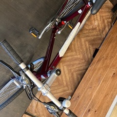 【PRECISION 前後タイヤ・後輪チューブ新品！】アルミフレーム　3×8速　700×28c クロスバイク　ワインレッド