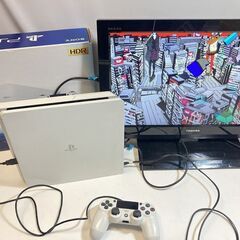 PS4本体 CUH-2100A 500GB ホワイト 動作品 箱...