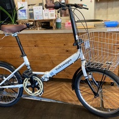 取引き中【Volkswagen前後タイヤ・チューブ新品！】6段変速　20インチ折りたたみ自転車　ホワイト 取引き中【Volkswagen前後タイヤ・チューブ新品！】6段変速 20インチ