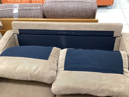 2人掛けソファー ブラウン ファブリック ブラウンファブリック二人掛け