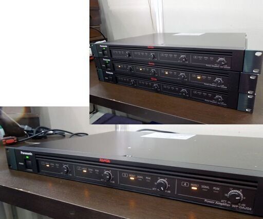 Panasonic RAMSA デジタルパワーアンプ WP-DA204 3台セット 通電確認済