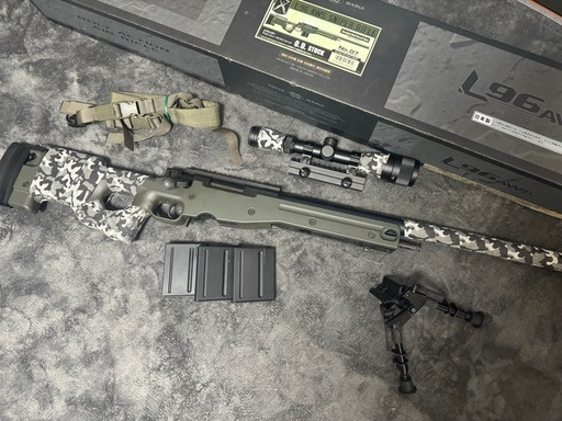 Tokyo marui L96 AWS スナイパーライフル 迷彩付属品付き