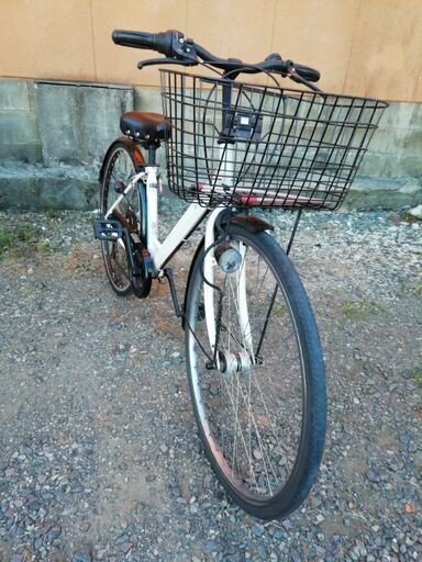 ２７インチ6段変速自転車、オートライトok