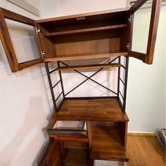 《受け渡し決定》unico SWELLA キッチンボード　食器棚