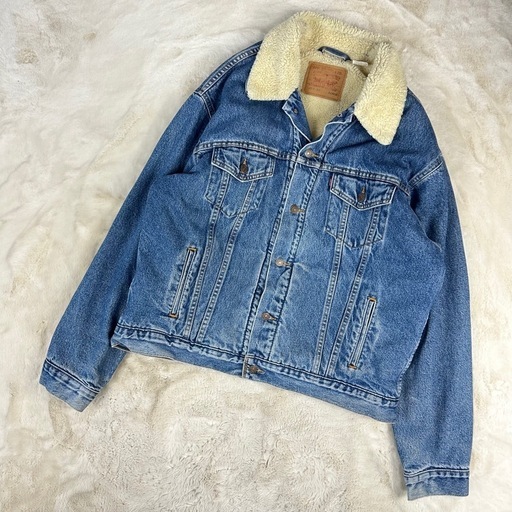 Levis リーバイス　XL デニムジャケット　アウター　ボア　短丈　Y2K メキシコ製