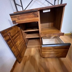 《受け渡し決定》unico SWELLA キッチンボード　食器棚