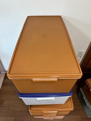 3個セット/タッパーウェア/ディープ/スーパーケース/衣装ケース/収納ボックス タッパーウェア ディープスーパーケース 3個セット 未使用 収納ケース