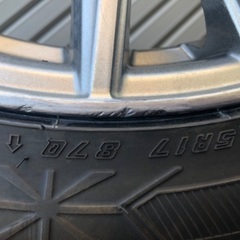 No.90スタッドレス215/45/17 5H PCD100 アルミ付4本セット