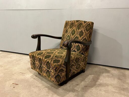 『KOBE FURNITURE』神戸洋家具 アームチェア 肘掛けチェア チェア 椅子 イス 1P 1人掛け 一人掛け 1人用 一人用 ヴィンテージ ビンテージ アンティーク