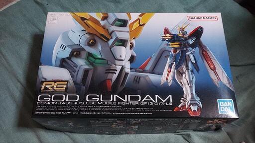 【近日出品取り下げます！！】RGゴッドガンダム※公式デカール付き