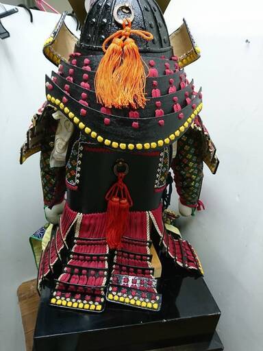 五月人形武田菱 鎧 平台飾り 鎧飾り 甲冑 侍 武具 戦国 武士