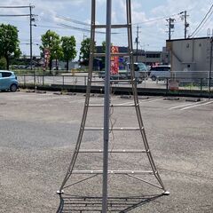 園芸三脚 三脚脚立 庭木 剪定 造園 収穫 職人用 3m 10尺 アルミ脚立 足場 はしご 梯子   良品