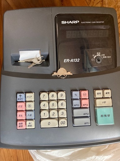 シャープ電子レジスタ　ER  A132
