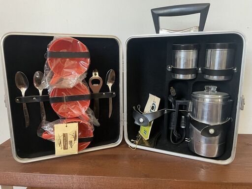 USビンテージ　アウトドア食器セット　1950年代　デッドストック　キャンプ