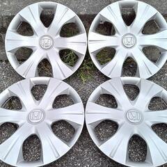 ①⭐ホンダ純正鉄ホイールとキャップ付きダンロップ WM01 155/65r14 スタッドレスタイヤ４本セット 