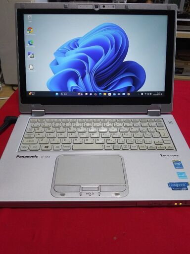 タッチパネル 爆速。美品です。 Let's note CF-AX3 Core i5-4300U SSD128GB メモリ4GB Webカメラ