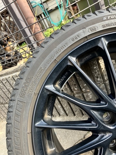 ゴルフ7 純正 17インチホイール 225/45R17 スタッドレス ダンロップ ゴルフ7 純正 17インチホイール 225/45R17 スタッドレス ダンロップ
