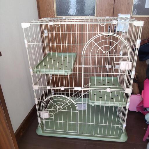 子猫用二段ケージ　新品