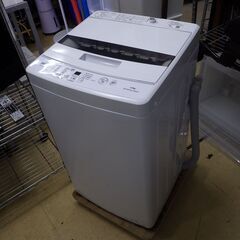 美品 2023年製 AQUA  全自動洗濯機 配達設置対応/1カ月保証 AQW-S4MBK-W [洗濯4.5kg /簡易乾燥(送風機能) /上開き アクア