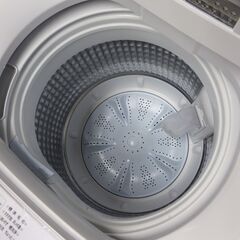 美品 2023年製 AQUA  全自動洗濯機 配達設置対応/1カ月保証 AQW-S4MBK-W [洗濯4.5kg /簡易乾燥(送風機能) /上開き アクア