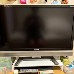37型SHARPテレビ　ソニーBlu-ray HDDレコーダー 2TB テレビ台　三点セット