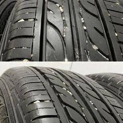 【DUNLOP EC202 165/70R14】夏タイヤ【Weds RiZELEY 14インチ 5.5J4HPCD100+42】19年製 ブラポリ ヴィッツ ベルタ等　(KTK158) クレジットカード QRコード決済可能