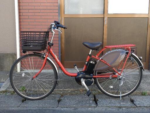 パナソニック 2022年製 ビビ 電動アシスト自転車 BE-FM631R 26インチ レッド バッテリー12Ah 動作確認済み極上美品