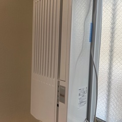【他サイトで購入検討中の方います】2019年製窓用、窓付けエアコン(説明書、窓枠、長窓用延長枠セット)