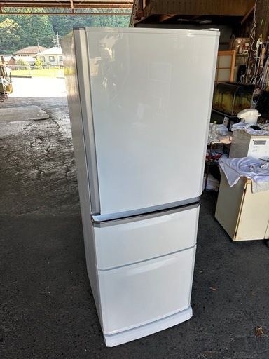 三菱電機  MR-C34A-W ノンフロン冷蔵庫 パールホワイト [335L /3ドア /右開きタイプ]