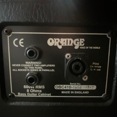 ORANGE OBC410 ベースアンプ キャビネット ブラック