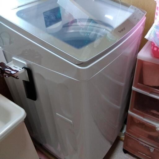 洗濯機12キロほぼ新品（数回使用）今週末までの掲載です。液体洗剤、柔軟剤自動投入機能付き。超音波洗浄機能付き。今日掲載最終日