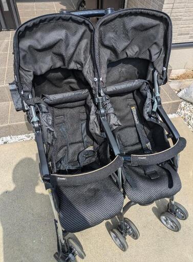 コンビ　双子　ベビーカー　ツインスピン