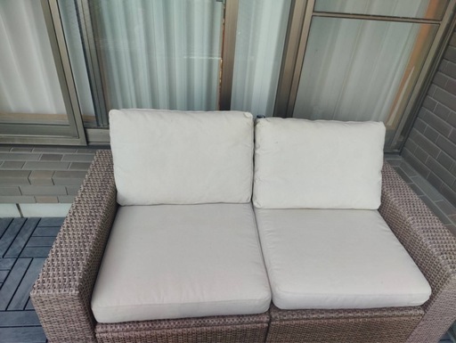 バルコニー(室外)ソファとテーブルセット