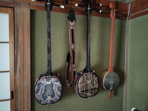 値下げ琉球沖縄三線 2本＋手作りカンカラ