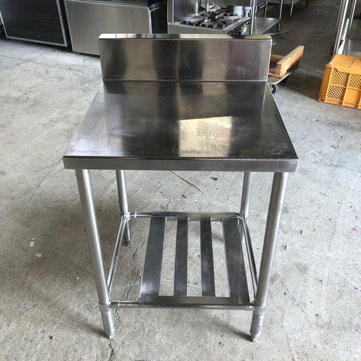 業務用 調理台 作業台 バックガード付 600×600×800mm