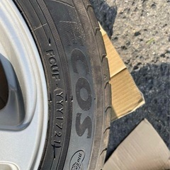 13インチ 4.5j +43 pcd100 溝あり21年ヨコハマタイヤ付き