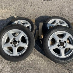 13インチ 4.5j +43 pcd100 溝あり21年ヨコハマタイヤ付き