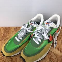 606】スニーカー NIKE sacai ワッフルグリーン 28cm