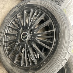 超バリ溝 社外ホイール 195/55R15 冬タイヤ付き 5.5J +43