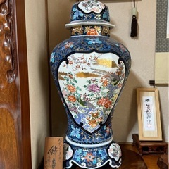【伝統工芸美術】有田焼 金龍釜 白山作 97㎝✖️43㎝ 　