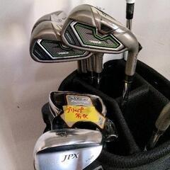 0914-494 ゴルフクラブセット　キャディバッグ付き　(1w・UT・5〜9・P・F・パター)