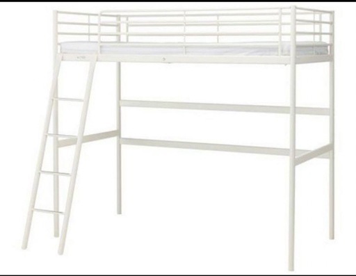 IKEA スヴェルタ ロフトベッド ホワイト 引取り限定 東京都 IKEA