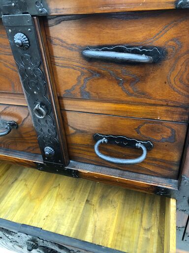 Wa940 車箪笥 雲龍鉄金具 Wa940 車箪笥 雲龍鉄金具ピアス、テニス