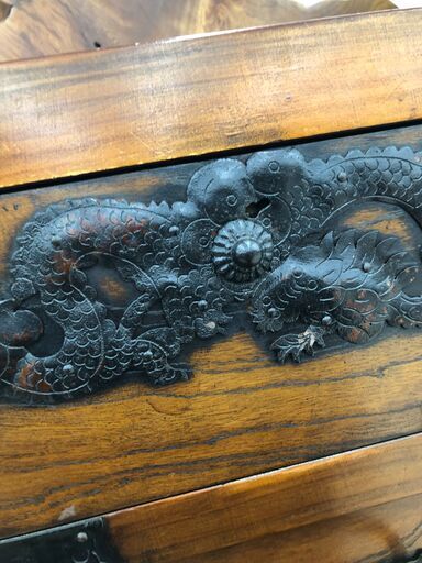 Wa940 車箪笥 雲龍鉄金具