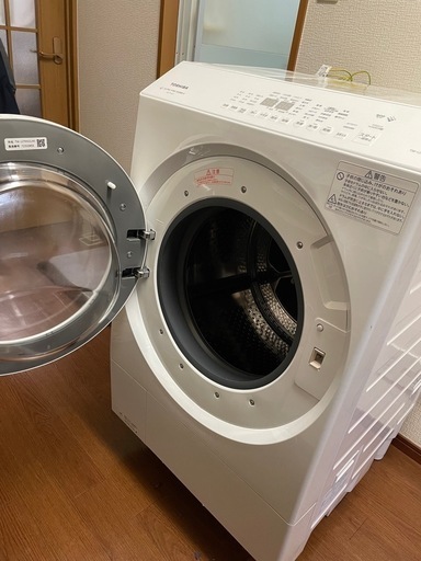 【中古/動作問題無/早い者勝ち】ドラム式洗濯機 TOSHIBA東芝 tw-127xm2  ZABOON 2022年製 洗剤柔軟剤自動投入 左開き 洗濯12.0kg 乾燥7.0kg