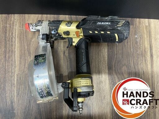 【中古】HIKOKI ハイコーキ 高圧ねじ打ち機 WF4H3(S) 使用ねじ25～41mm 軸径ø 3.5～4.2mm 使用空気圧力1.76～2.26MPa（18～23kgf/㎠）