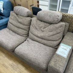 ドリーム川西店御来店限定】2Pソファ ブルー／クリーニング済み