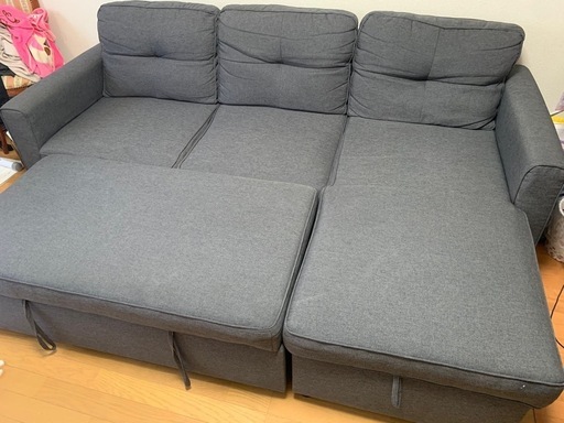 直接引き取り可、ソファーベッド、収納多数、3人掛けソファー ソファー 3人掛け 多機能ソファベッド収納機能引き出し オッ (ソファ