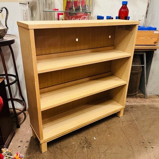 売約済み【武蔵小山店】 廃盤 廃番 オーク材薄型ラック・ワイド小